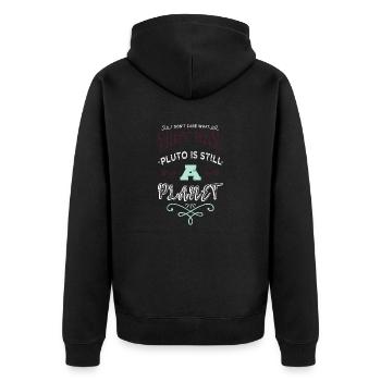 joke gift idea happy christmas celestial fun geek - Unisex Premium Bio Zip Hoodie - Schwarz - Hinten - Nico (187cm)