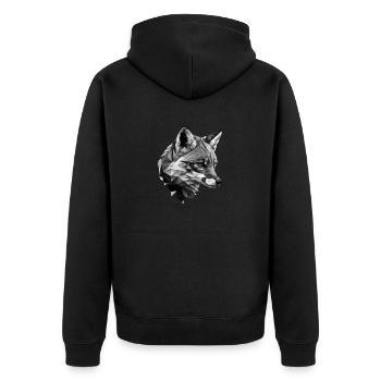 Faeyr - Veste à capuche bio Premium Unisexe - noir - Dos - Nico (187cm)