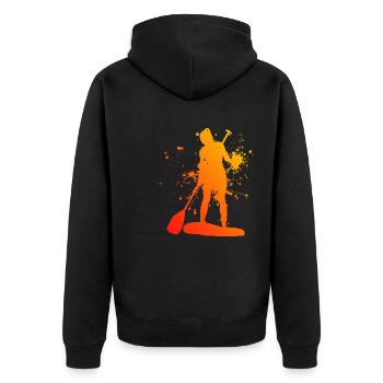 Standup Paddle Femmes Hommes Standup Paddle - Veste à capuche bio Premium Unisexe - noir - Dos - Nico (187cm)