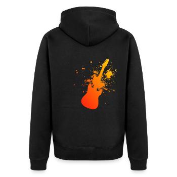 Guitare Guitariste Guitare Femme Guitariste Guitariste - Veste à capuche bio Premium Unisexe - noir - Dos - Nico (187cm)
