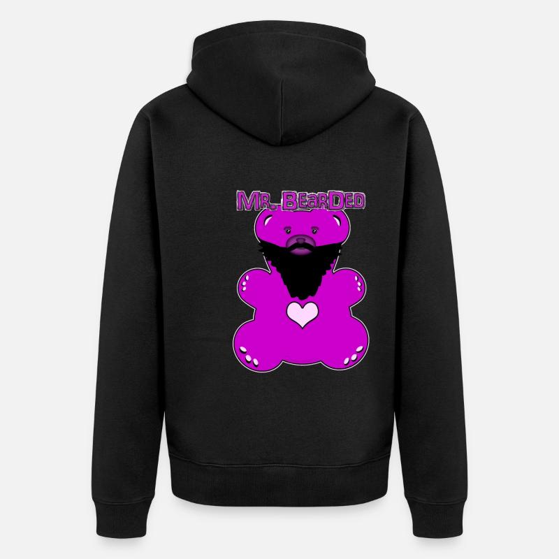 M. Bearded - Veste à capuche bio Premium Unisexe - noir