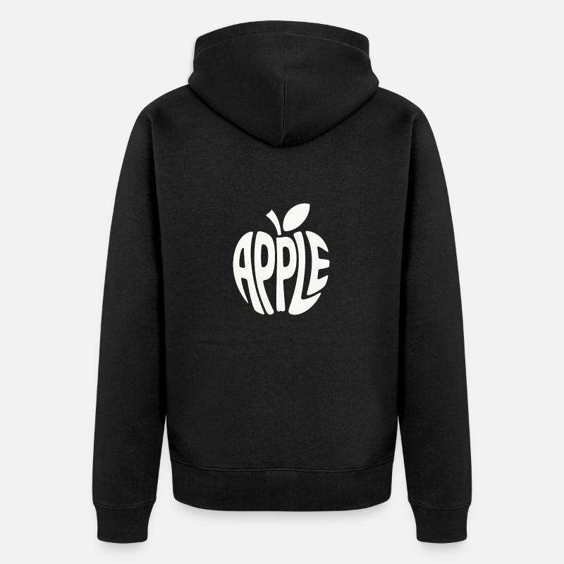 Pomme - Logo Cool Fruit - Veste à capuche bio Premium Unisexe - noir