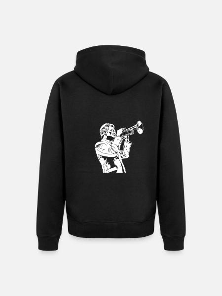 Fan Train Spielmannszug - Unisex Premium Organic Zip Hoodie - black