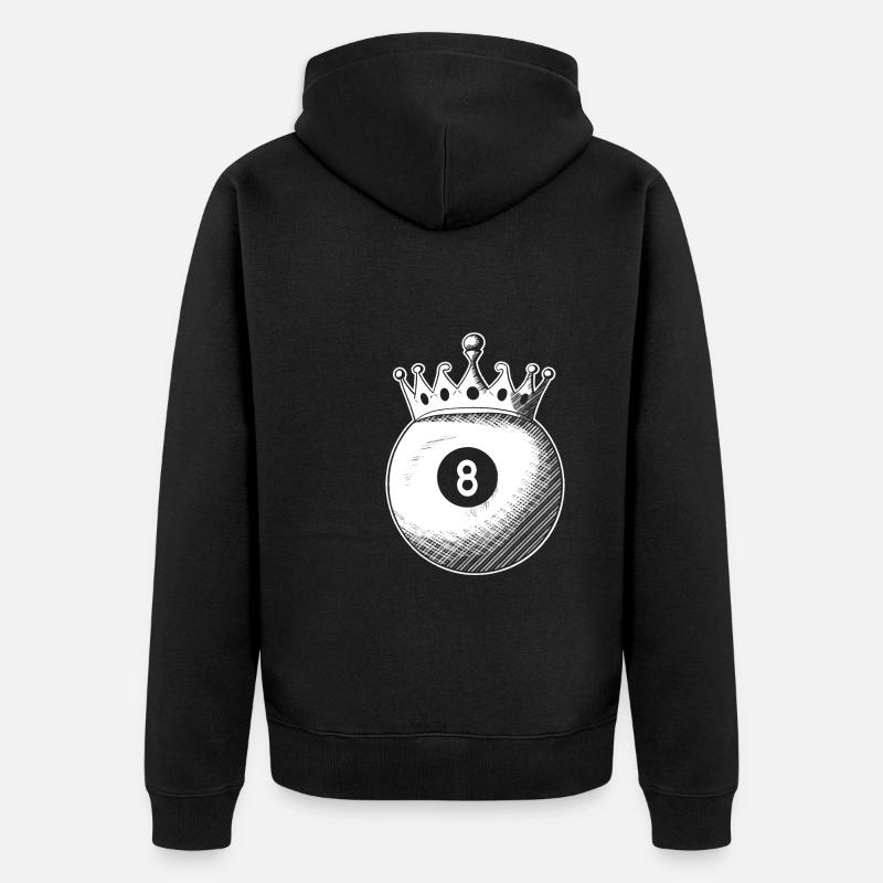 Billard - Veste à capuche bio Premium Unisexe - noir