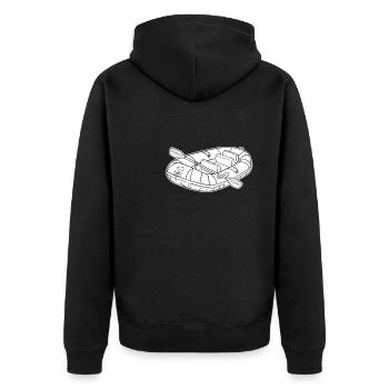 Rafting - Veste à capuche bio Premium Unisexe - noir - Dos - Nico (187cm)