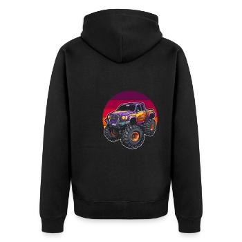 Monster Truck - Veste à capuche bio Premium Unisexe - noir - Dos - Nico (187cm)