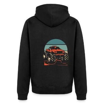 Monster Truck - Veste à capuche bio Premium Unisexe - noir - Dos - Nico (187cm)
