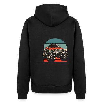 Monster Truck - Veste à capuche bio Premium Unisexe - noir - Dos - Nico (187cm)