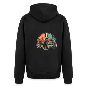 Monster Truck - Veste à capuche bio Premium Unisexe - noir - Dos - Nico (187cm)