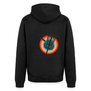 Frisbee Golf Disc Golf - Veste à capuche bio Premium Unisexe - noir - Dos - Nico (187cm)