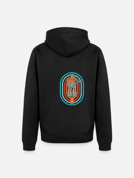Frisbee Golf Disc Golf - Unisex Premium Organic Zip Hoodie - black