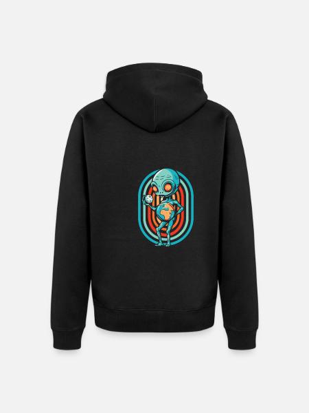 Alien Außerirdischer - Veste à capuche bio Premium Unisexe - noir