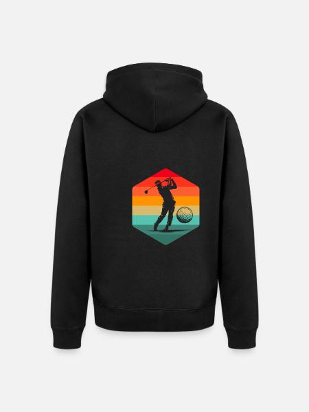 Golf Golfeurs Golfeurs - Veste à capuche bio Premium Unisexe - noir
