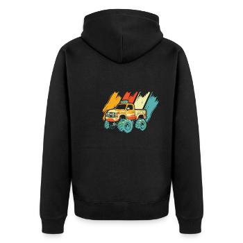 Monster Truck - Veste à capuche bio Premium Unisexe - noir - Dos - Nico (187cm)
