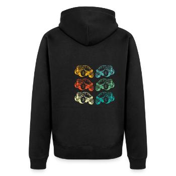 Monster Truck - Veste à capuche bio Premium Unisexe - noir - Dos - Nico (187cm)