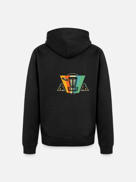 Frisbee Golf Disc Golf - Unisex Premium Organic Zip Hoodie - black