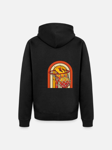 Basketball Basketballer - Unisex Premium Bio Zip Hoodie - Schwarz