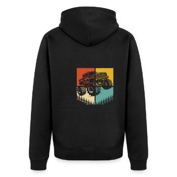 Monster Truck - Veste à capuche bio Premium Unisexe - noir - Dos - Nico (187cm)