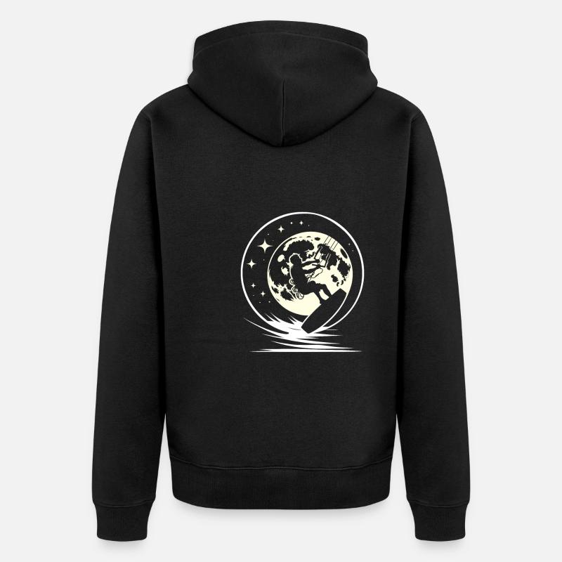Kitesurfer Kitesurfen Kiten Kitesurf - Veste à capuche bio Premium Unisexe - noir