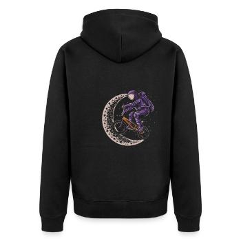 Bmx Bmx Biker Demi-Lune Astronaute - Veste à capuche bio Premium Unisexe - noir - Dos - Nico (187cm)