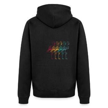 Flamant - Veste à capuche bio Premium Unisexe - noir - Dos - Nico (187cm)