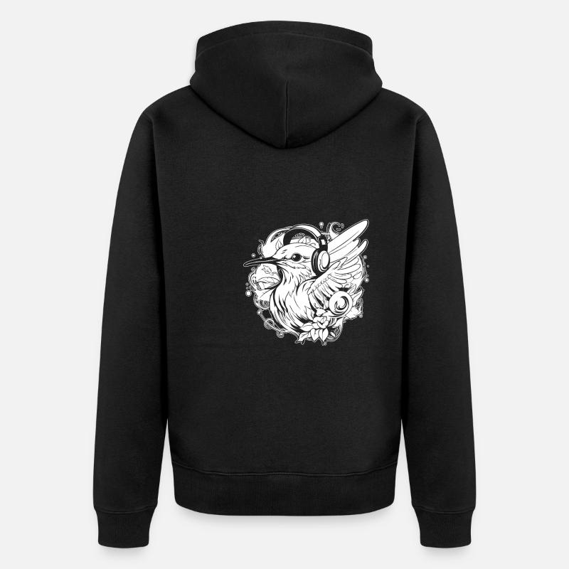 Casque Colibri - Veste à capuche bio Premium Unisexe - noir