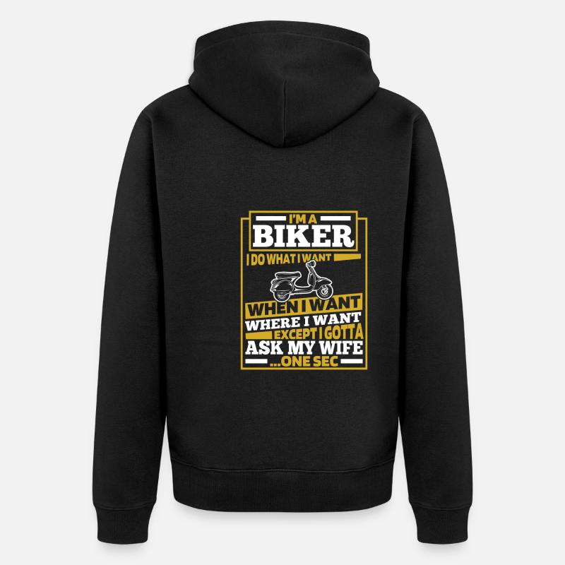 Trottinette - Veste à capuche bio Premium Unisexe - noir