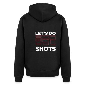 Photographer Photography Camera - Unisex Premium Organic Zip Hoodie - black - Back - Nico (187cm)