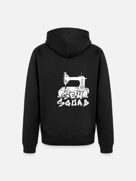 Sewing Sewing Machine - Unisex Premium Organic Zip Hoodie - black