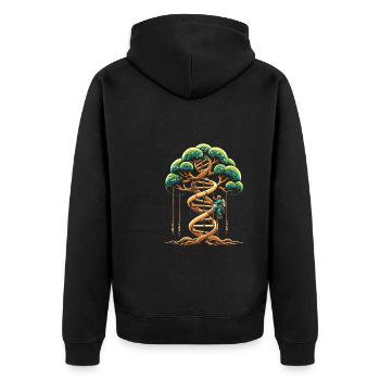 Arborist Tree Climber Arborist Roots - Veste à capuche bio Premium Unisexe - noir - Dos - Nico (187cm)