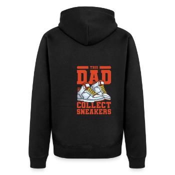 Sneakers Vater Sneaker Dad - Veste à capuche bio Premium Unisexe - noir - Dos - Nico (187cm)