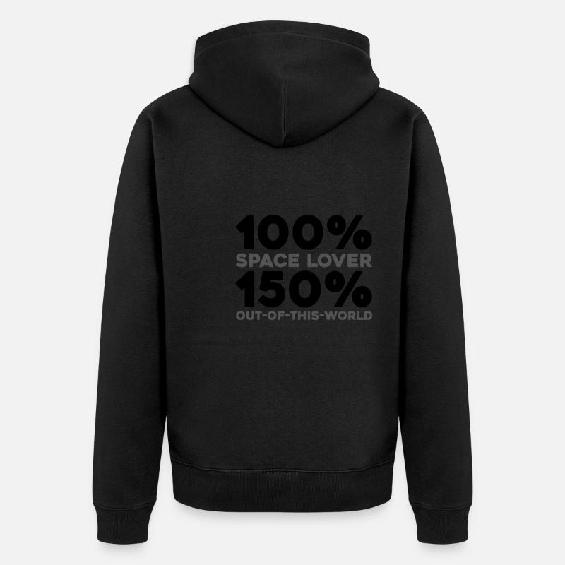 Astronaute, Astronaute, Cosmonaute - Veste à capuche bio Premium Unisexe - noir