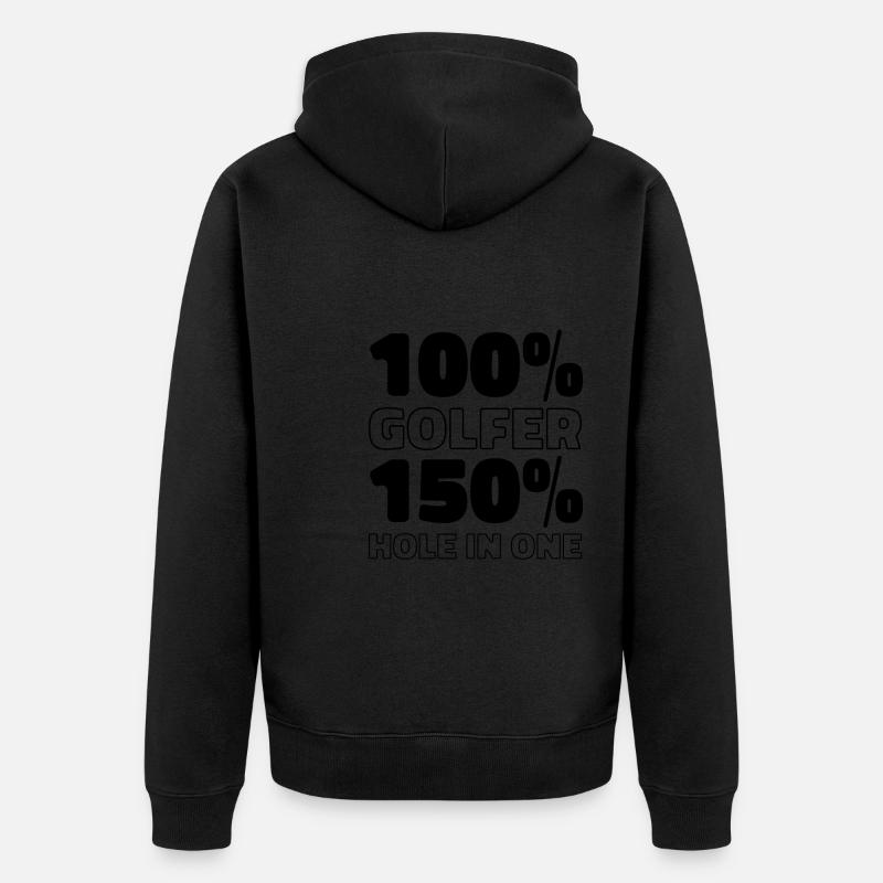 Golf Golfeurs Golfeurs - Veste à capuche bio Premium Unisexe - noir