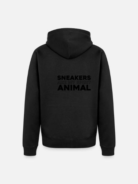 Sneakers - Unisex Premium Bio Zip Hoodie - Schwarz