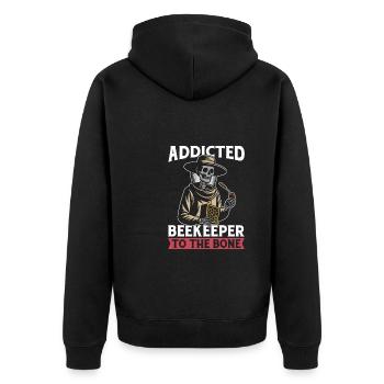Apiculteur Apiculteur Squelette - Veste à capuche bio Premium Unisexe - noir - Dos - Nico (187cm)