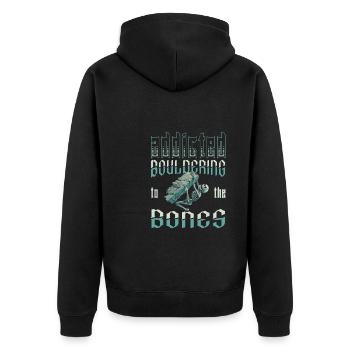 Bloc de bloc - Veste à capuche bio Premium Unisexe - noir - Dos - Nico (187cm)