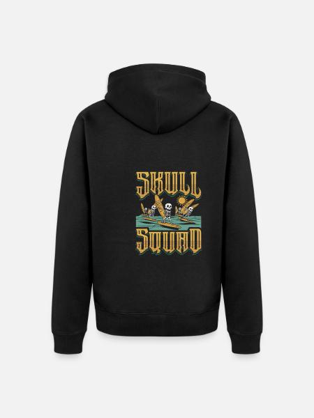 Windsurfing Windsurfers - Unisex Premium Organic Zip Hoodie - black