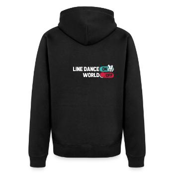 Danse en ligne Danse en ligne sur World Off - Veste à capuche bio Premium Unisexe - noir - Dos - Nico (187cm)