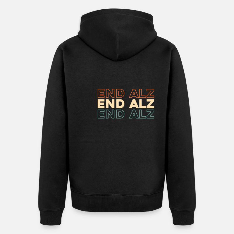 Endalz d’Alzheimer - Veste à capuche bio Premium Unisexe - noir