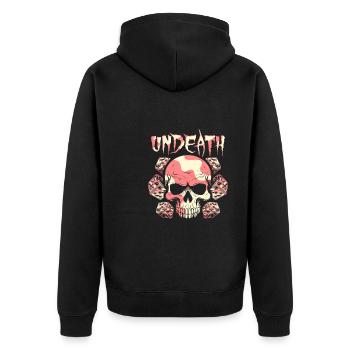Jeu de société Jeu de société Undeath - Veste à capuche bio Premium Unisexe - noir - Dos - Nico (187cm)