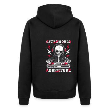 Ingénieur du son Ingénieur du son Skeleton - Veste à capuche bio Premium Unisexe - noir - Dos - Nico (187cm)