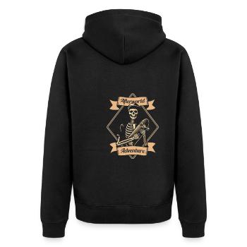 Skateboard Skater Afterworld Adventure - Veste à capuche bio Premium Unisexe - noir - Dos - Nico (187cm)