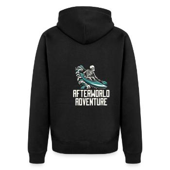 Kayakiste Skeleton Afterworld Adventure - Veste à capuche bio Premium Unisexe - noir - Dos - Nico (187cm)