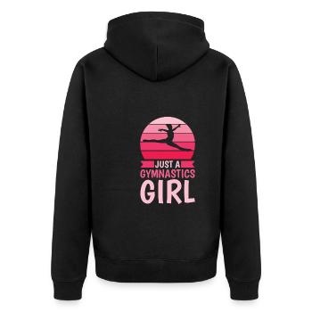 Rsg Turnen Sportgymnastik Just A Gymnastics Girl - Veste à capuche bio Premium Unisexe - noir - Dos - Nico (187cm)