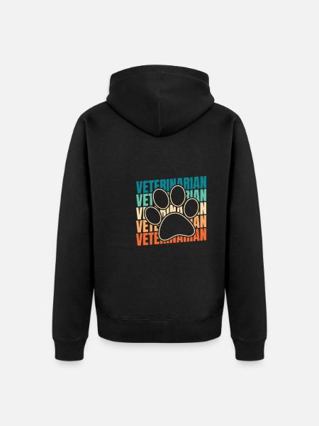 Veterinarian Veterinarian - Unisex Premium Organic Zip Hoodie - black