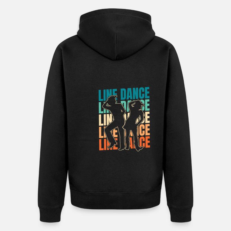 Danse en ligne - Veste à capuche bio Premium Unisexe - noir