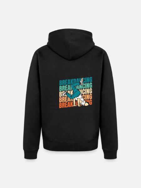 Breakdance Breakdancer Breakdancing - Unisex Premium Organic Zip Hoodie - black