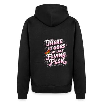 Humour Noir Squelette - Veste à capuche bio Premium Unisexe - noir - Dos - Nico (187cm)