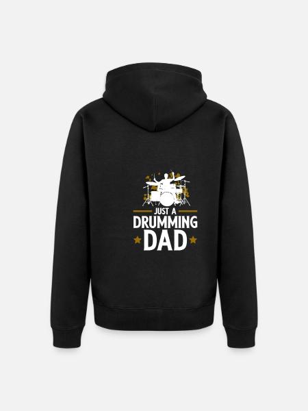Drums Drummers Drummers - Unisex Premium Organic Zip Hoodie - black