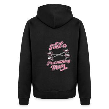 Powerlifting Powerlifter Juste une maman powerlifting - Veste à capuche bio Premium Unisexe - noir - Dos - Nico (187cm)